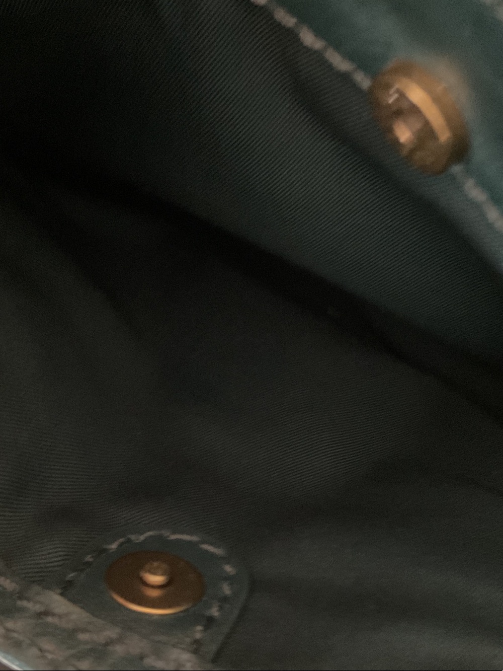 G025. Fossil Teal Leather Top-Handle Crossbody Bag - Picture 5 of 7